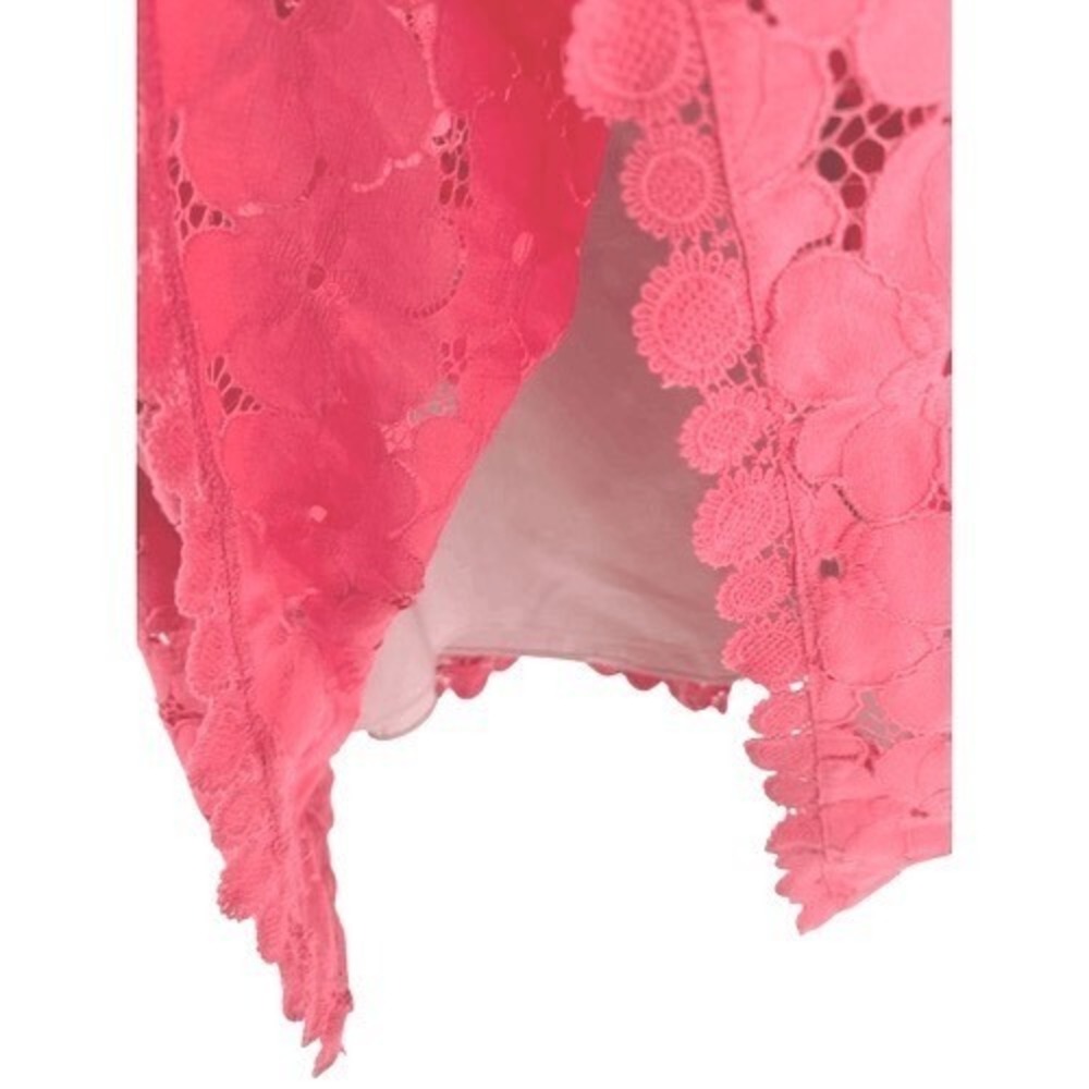 Adrianna Papell Coral Cutout Floral Dress Size 4 - Picture 4 of 9